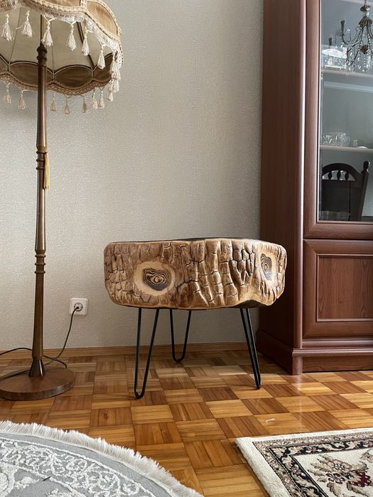 Ексклюзивний стіл зі слешу | масив дерева | ручна робота | Loft / Eco