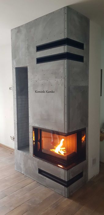 Komplety Kominek z zabudową narożną Floki s producent KRATKI