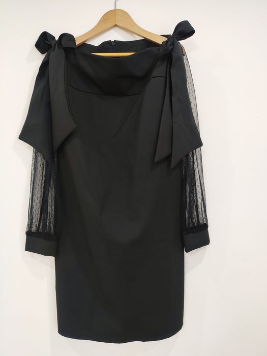 Святкова сукня чорна з бантами