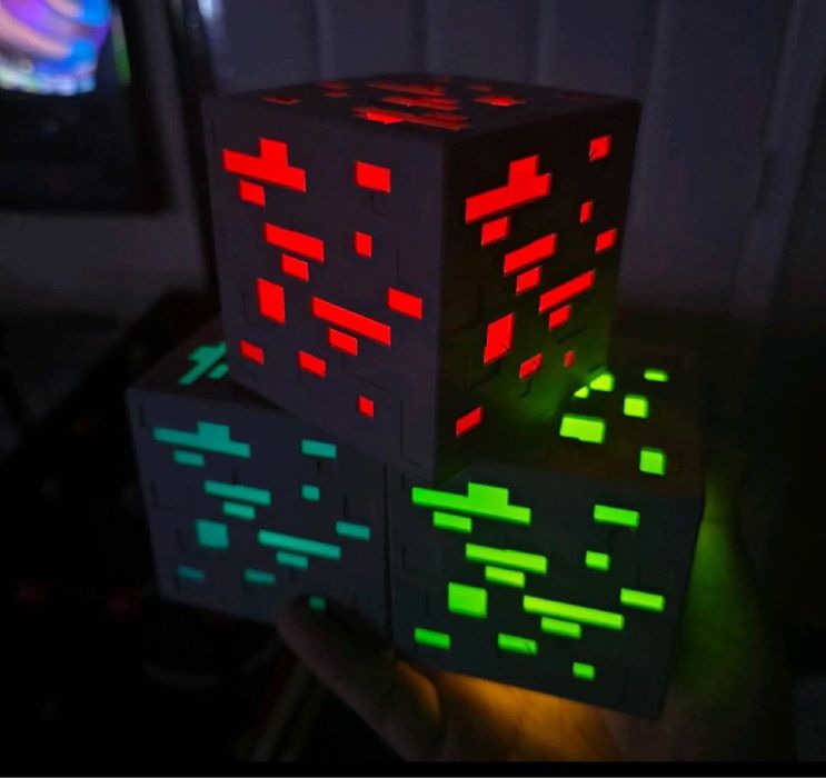 Minecraft лампа  ‼️ для фігурок Kinder Joy LED нічник Майнкрафт