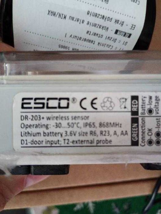 Rejestrator temperatury bezprzewodowy z drukarką