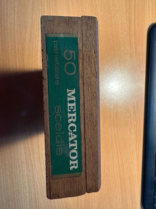 Caixa antiga de charutos Mercator Scaldis, anos 50/60