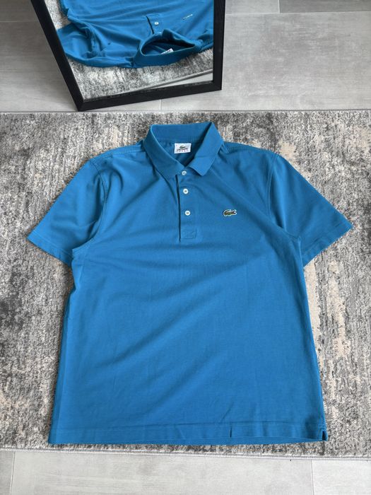 Футболка LACOSTE на комір розмір М стан 10/10