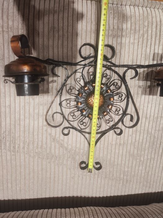 Kuty metalowy kinkiet ścienny