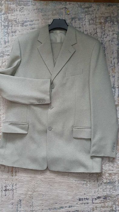 GARNITUR jasny BEŻ , 3 częściowy- OKAZJA !!! ALJEKA 176-182