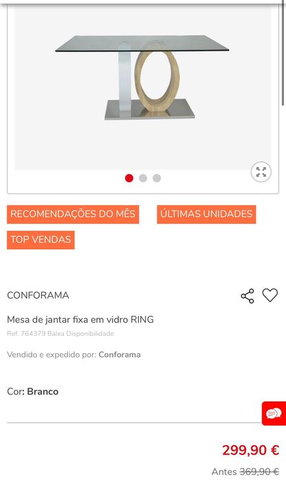 Vendo mesa jantar como nova