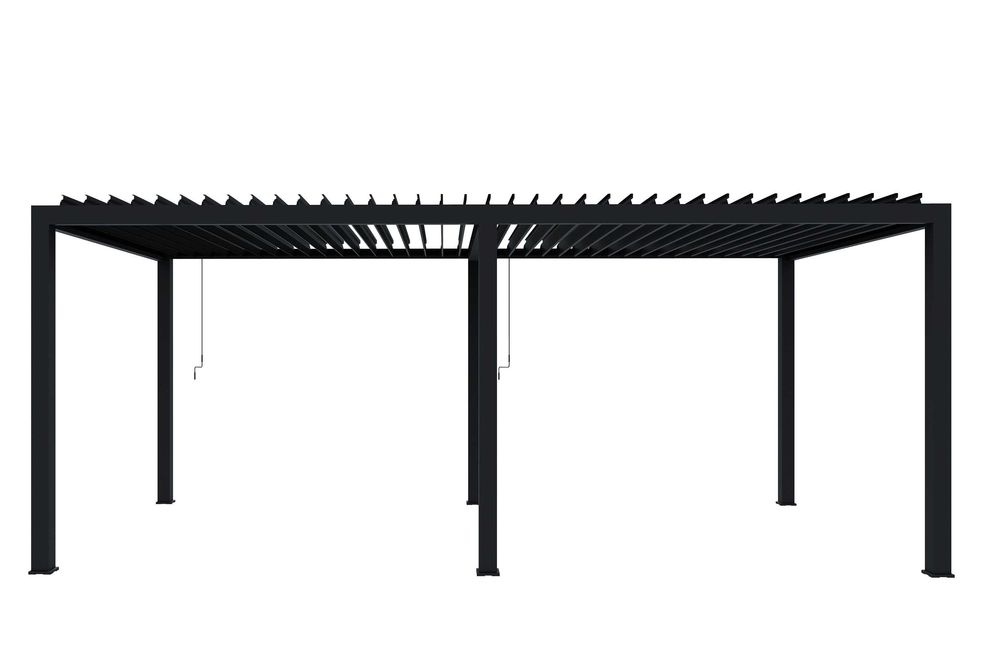 Pergola ogrodowa 6×3 m Anthracite z regulowanymi lamelami