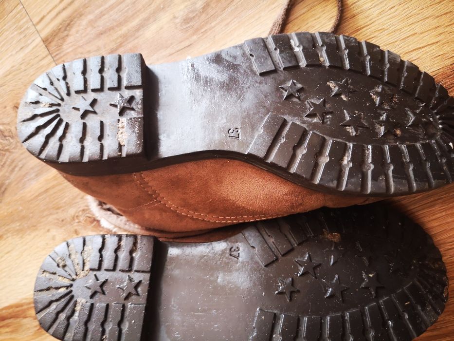 Buty brązowe zimowe rozmiar 37
