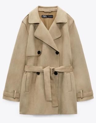 Тренч Zara із штучної замші