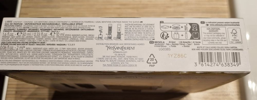 YvesSaintLaurent LIBRE. Perfumy, zestaw