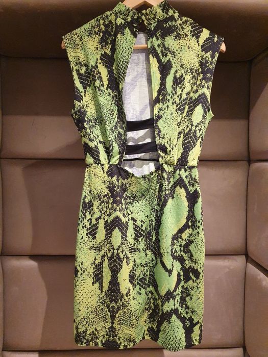 Sukienka neon, wąż Even&Odd 36 hit!