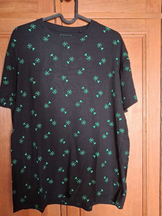 męska koszulka z nadrukiem L