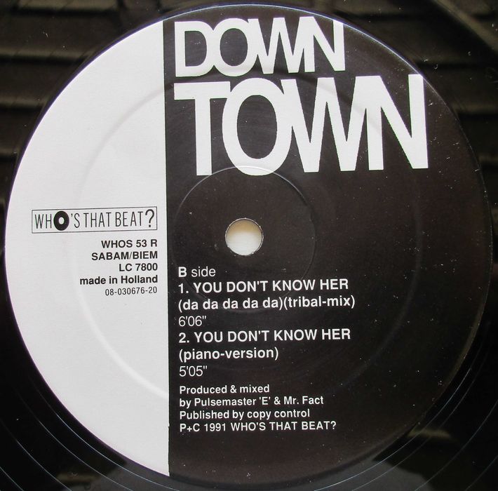 Downtown — — — — — You Don't Know Her — — — — — Maxi Single64285983598083123