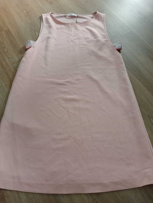 Sukienka nowa M pudrowy róż