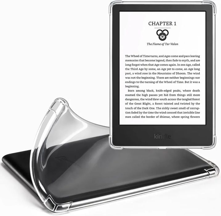 Capa Silicone Transparente Leitor E-book Amazon Kindle Paperwhite 6"