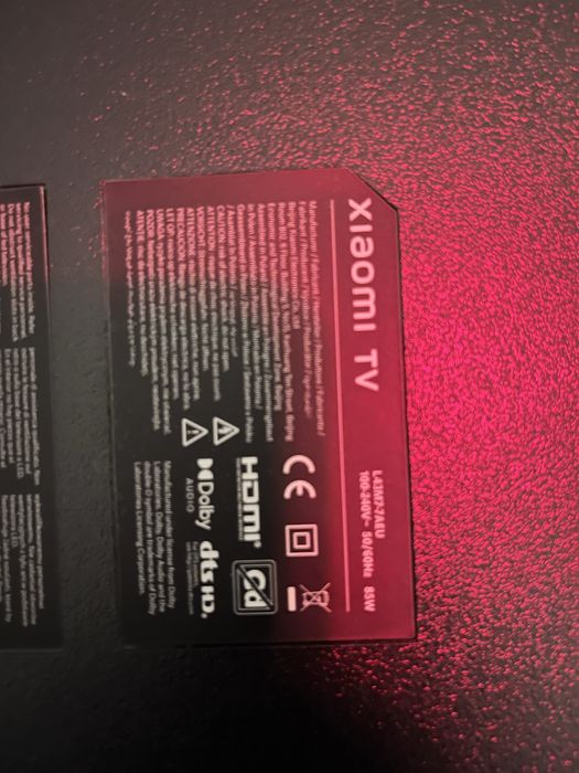 Xiaomi Mi TV P1E 43” 4K UHD Smart TV.