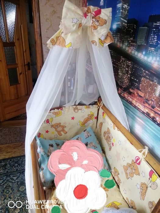 Постельное белье детское, бортики, балдахин в кроватку детскую