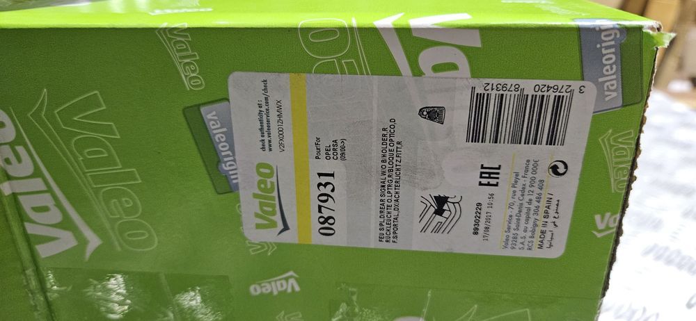 Lampa prawy tył tylna opel corsa C nowa oryginał valeo