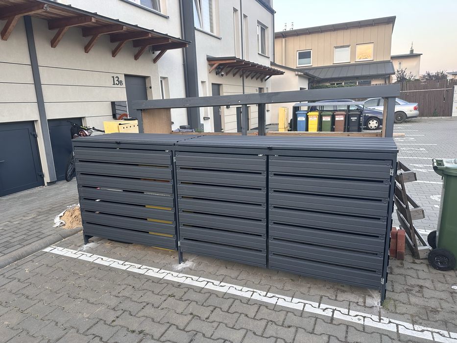 Zabudowa koszy,śmietników ,pergola konstrukcje stalowe