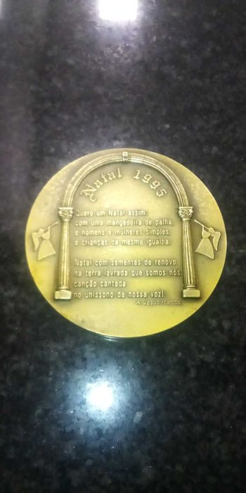 Medalha de natal 1995 linda