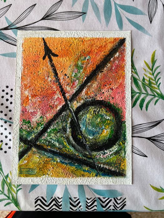 Original abstract painting, Arte Povera, recycled, handmade, vice versa64751152994178120