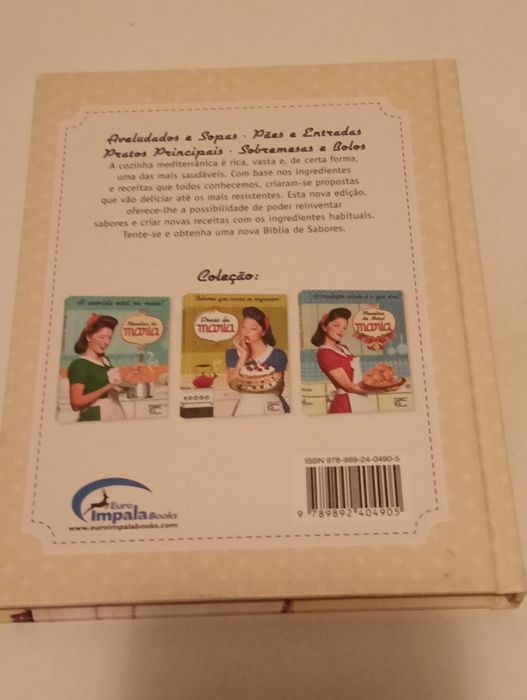 Livros de culinária Maria