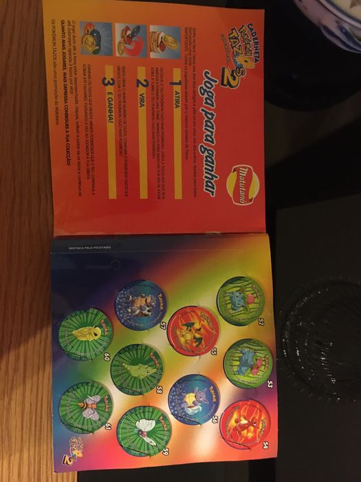 Cardeneta completa Pokemon Tazos 2