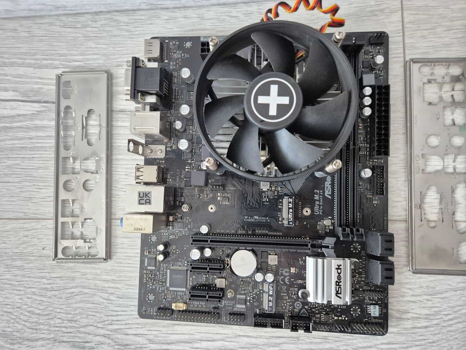 свіжий s1200 сет з відео Intel Pentium G6400 4GHz + ASRock H470 M.2 SSD i M.2 Wi-Fi