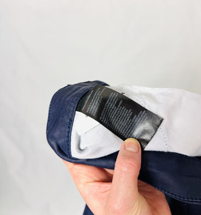 Granatowe spodnie slim XS 34