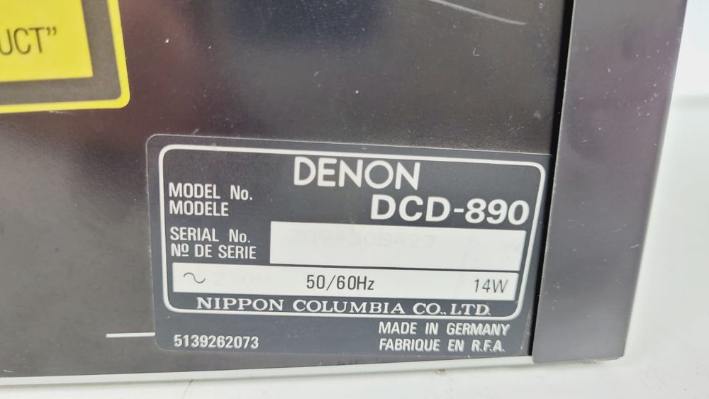 Denon DCD 890 ASLC ODTWARZACZ płyt CD Wysoki model