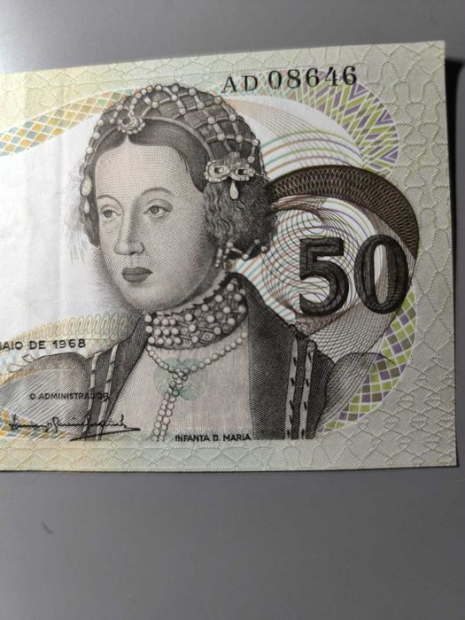 Nota de Banco 50 Escudos – Infanta D. Maria | 1968