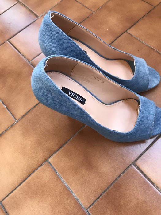 Dżinsowe buty damskie