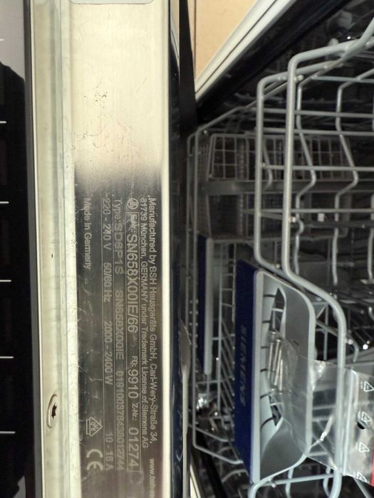 Zmywarka Siemens SN658X00IE/66 60cm GW pod zabudowe