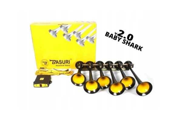 Sygnał fanfara Basuri 2.0 18 melodii klakson Bielsko-biała Baby shark