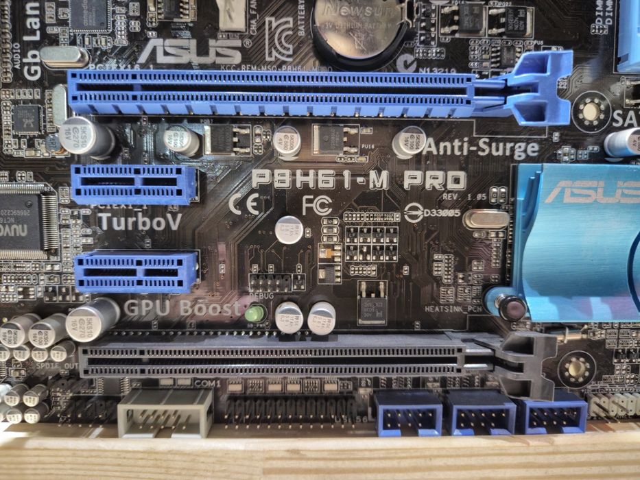 Материнська плата Asus P8H61-M PRO, s1155, 2×PCI-Ex16, Vga/DVI/HDMI