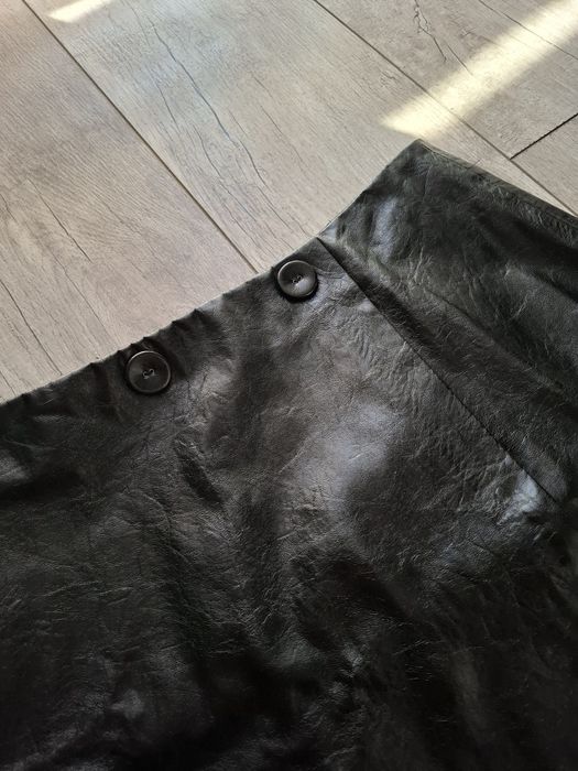 Spódnica skórzana imitacja skóry M stradivarius