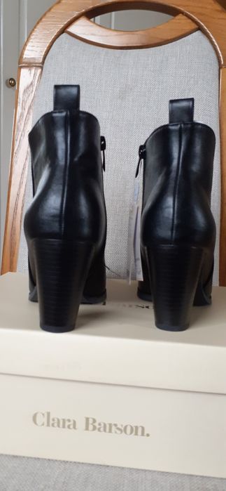 Botki damskie czarne 37 nowe ocieplane