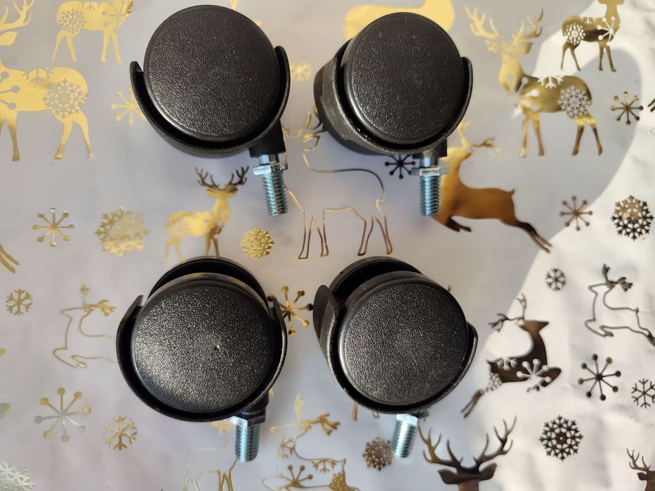 Комплект мебельных колес (4 шт.) ролики со шпилькой, новые