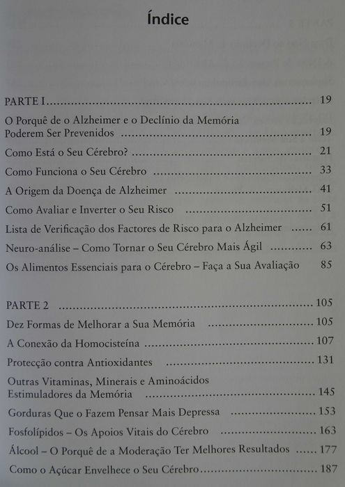 Alzheimer Plano de Prevenção de Patrick Holford