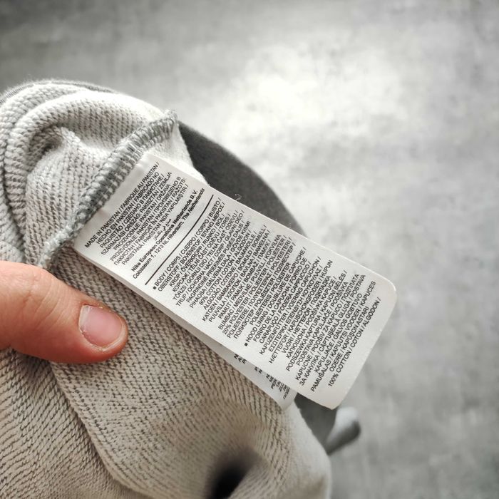 DAMSKA Klasyczna Sport Bluza Szara z Kapturem Duże Logo Nike AIR Max