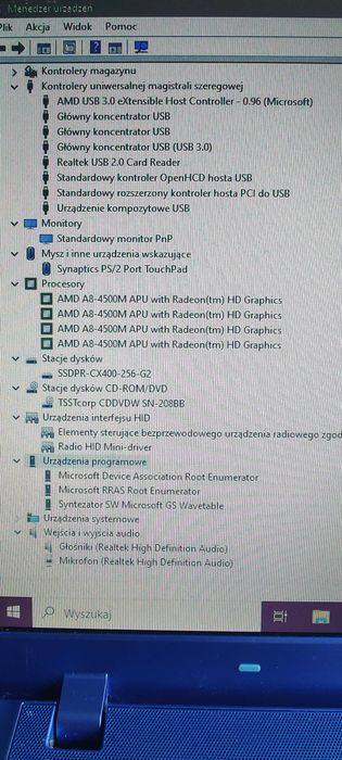 Samsung 355V -15,6 cala - AMD A8 4x2,80 GHz -6GB Ram -256GB SSD -Win10