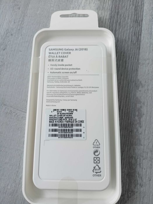 WYPRZEDAŻ Oryginalne etui do telefonu Samsung Galaxy j6 2018