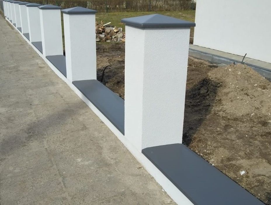 Nakrywka betonowa płaska, ogrodzenie, czapa, daszki - PRODUCENT