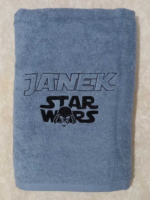 Bawełniany Ręcznik Haft Imię Star Wars 100x50 Gwiezdne Wojny