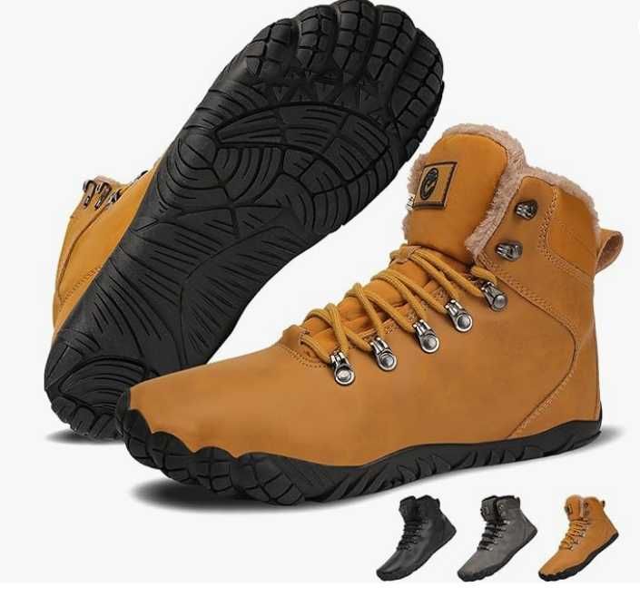 VEXITO Damskie buty barefoot zimowe skóra 41