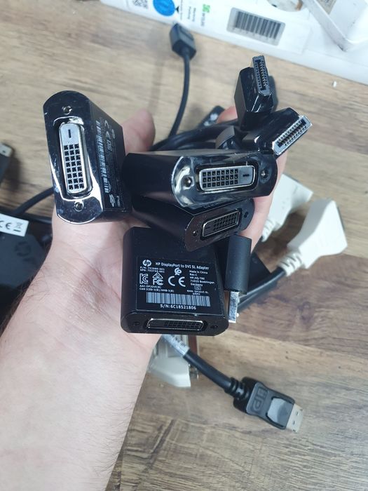 Перехідник адаптер Displayport to DVI-D HP Fujitsu оригінал