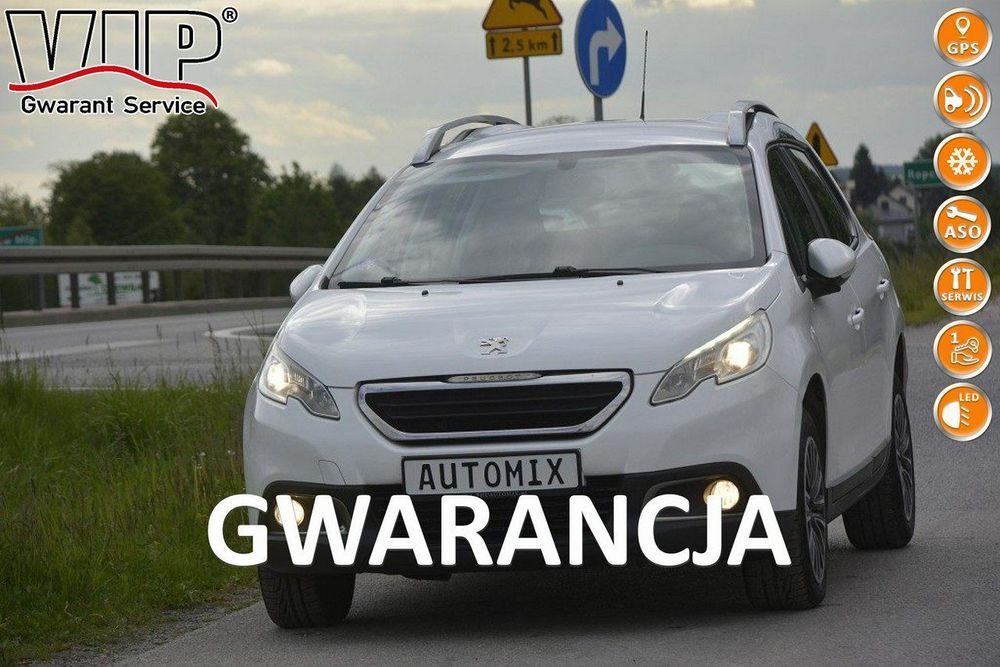 Peugeot 2008 1.6 Benzyna gwarancja przebiegu nawigacja bezwypadkowy klimatyzacja