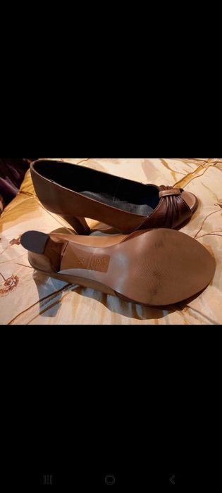 Sapatos altos camel, meia estação - 36 - Seaside