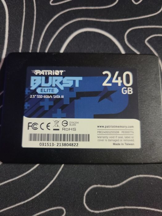 SSD-диск patriot burst elite 240gb
