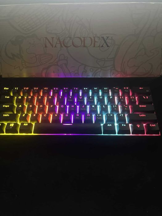 Klawiatura gamingowa Ajazz NK61 – NOWA + akcesoria